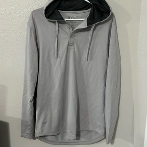 BYLT Drop Cut Hooded Henley